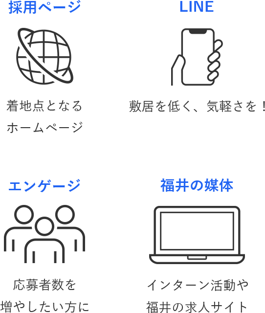 応募者数を増やすことを１番に！