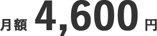 月額4,600円